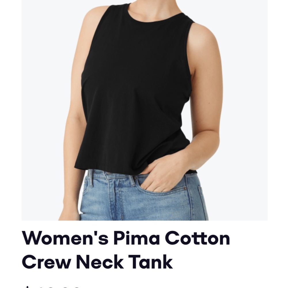 New, no tags, Bombas Pima Cotton Tank